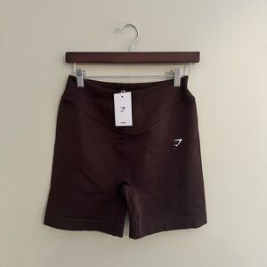 NWT Gymshark Sweat Seamless Short Large Shadow Brown